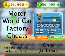Motor World Car Factory Cheats